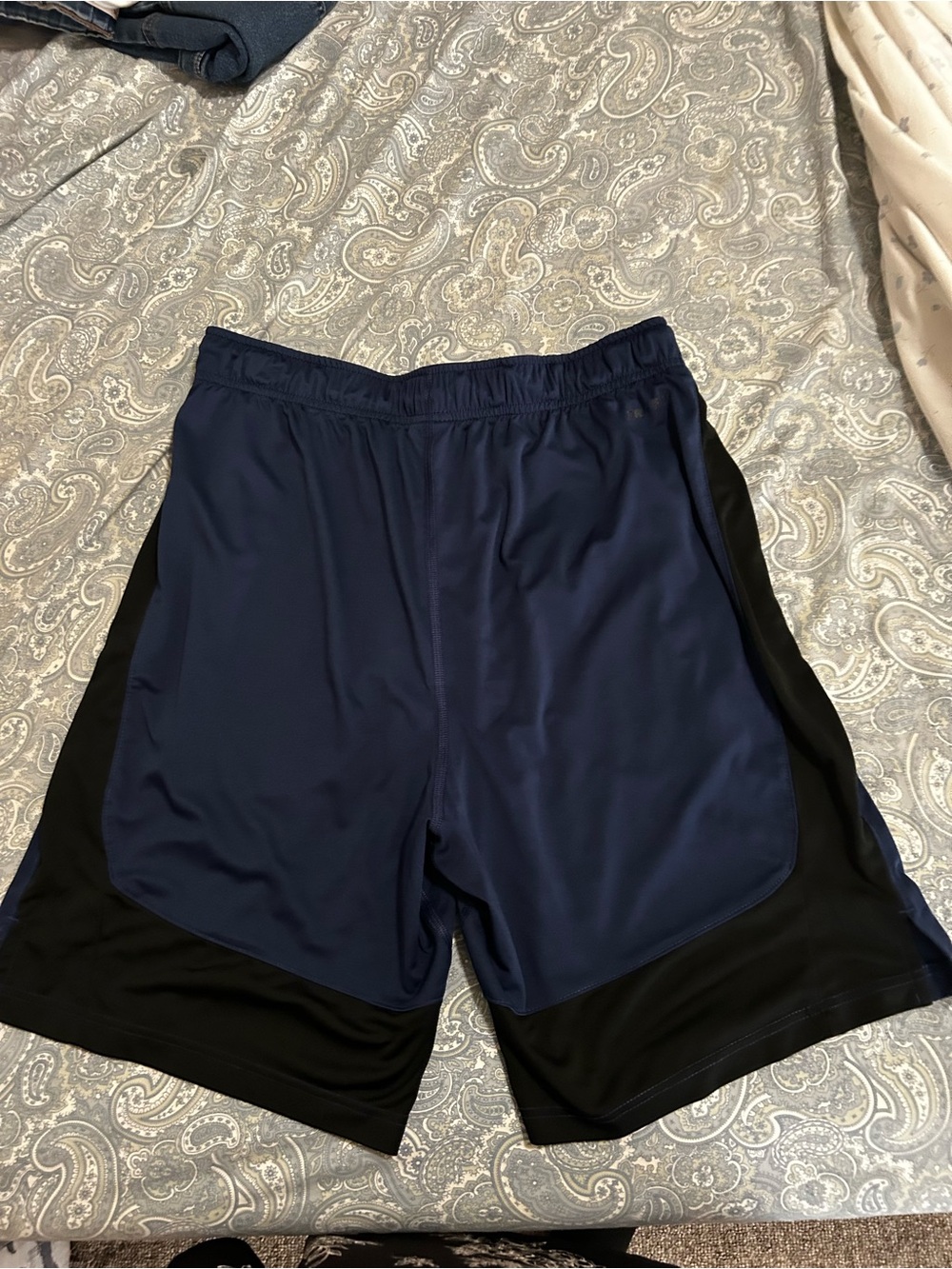 Nike Men's Navy and Black Performance Shorts